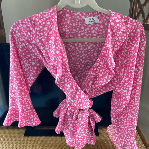 Aritzia Tie Front Blouse - Picture 3 of 5